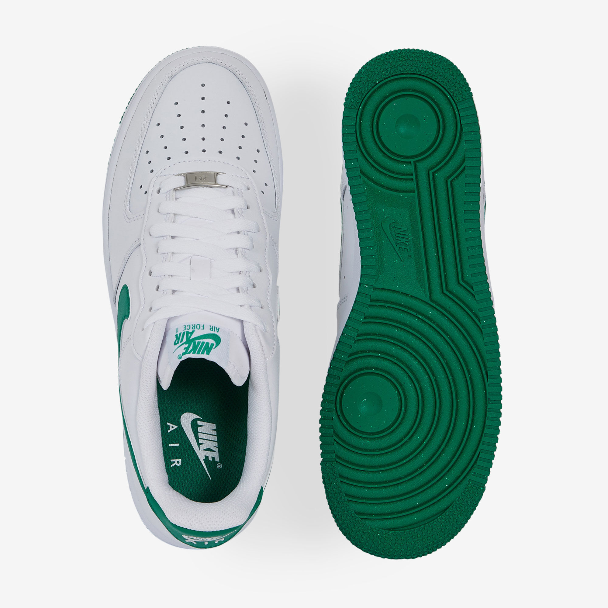 NIKE AIR FORCE 1 LOW WIT GROEN SNEAKERS HEREN Courir.be