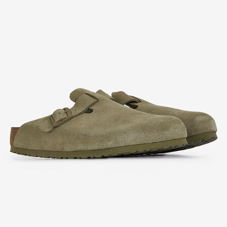BIRKENSTOCK boston BOSTON SUEDE FADED KHAKI KAKI HOMME