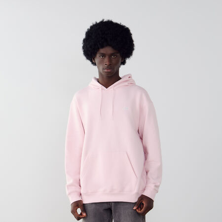 NEW BALANCE HOODIE SMALL LOGO ROSE/BLANC HOMME