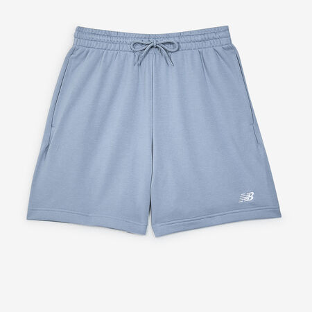 NEW BALANCE SHORT ESSENTIALS SMALL LOGO BLEU/BLANC HOMME