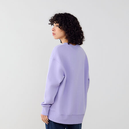 NIKE SWEAT CREW PHOENIX LONG OVERSIZED VIOLET/BLANC FEMME