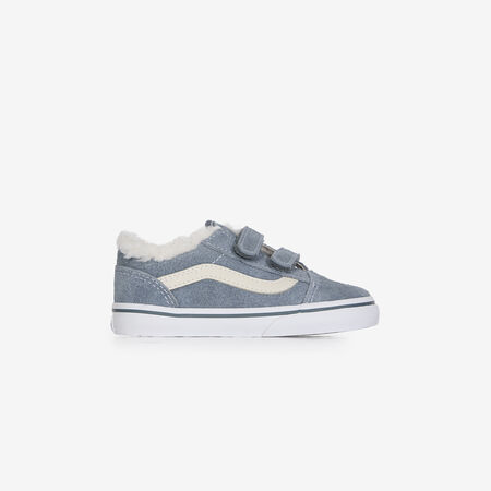 OLD SKOOL V SHERPA : BLEU/BEIGE