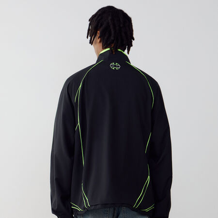 ADIDAS ORIGINALS JACKET FZ WOVEN 2000S NOIR/VERT HEREN