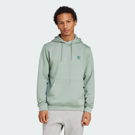 ADIDAS ORIGINALS HOODIE ESSENTIAL TREFOIL VERT HOMME