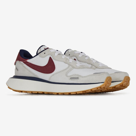 NIKE PHOENIX WAFFLE BEIGE/BORDEAUX DAMES