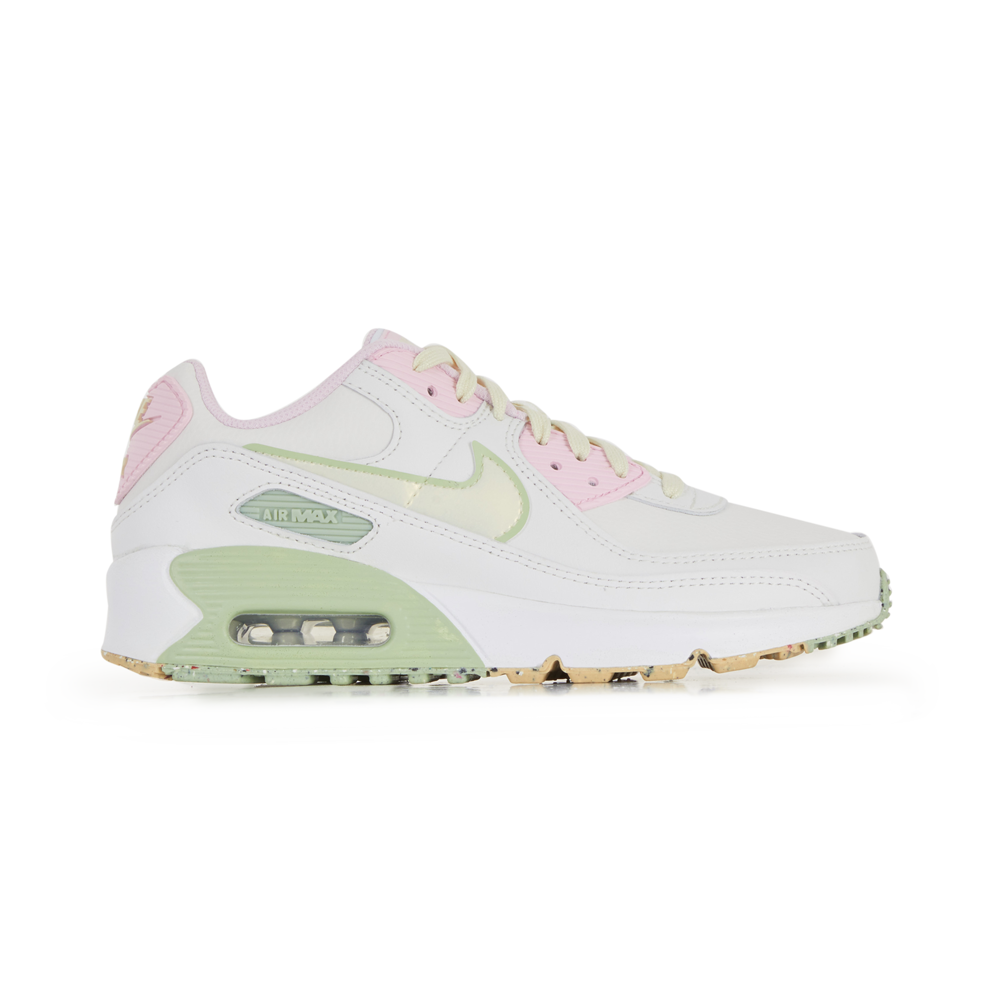 NIKE AIR MAX 90 WIT/ROZE - SNEAKERS KINDEREN |