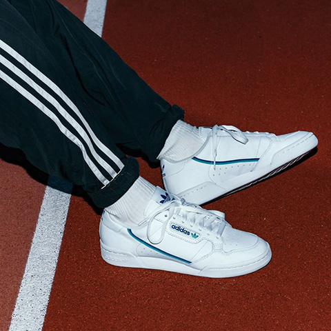 adidas continental 80 bleu